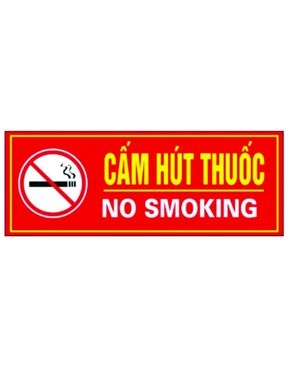 Biển báo Cấm hút thuốc