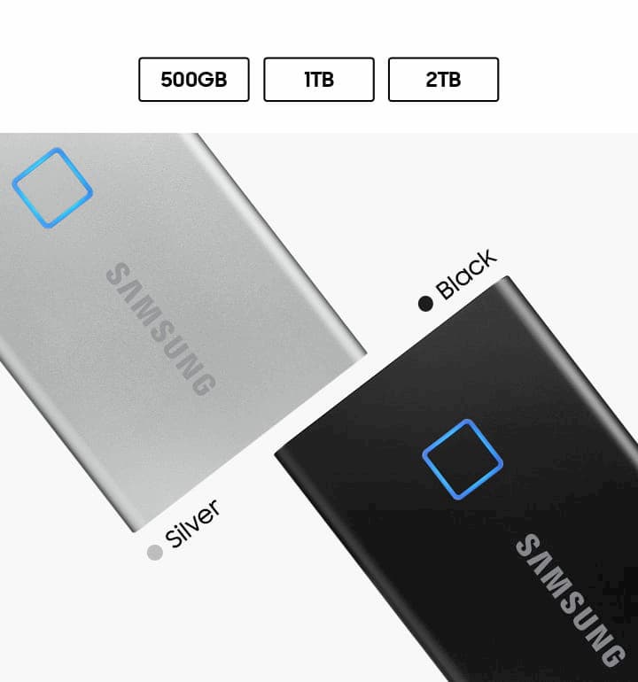 Ổ Cứng Di Động SSD Samsung T7 Touch 500GB USB Type C 3 2 Gen 2 MU PC500K 3